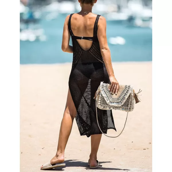 Bsubseach Crochet Cover Up for Women Beach Bikini Swimsuit Swimwear Dresses