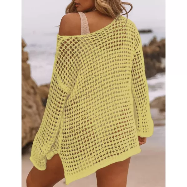 Bsubseach Crochet Cover Ups for Women Sexy Hollow Out Swim Cover Up Knit Summer Outfits