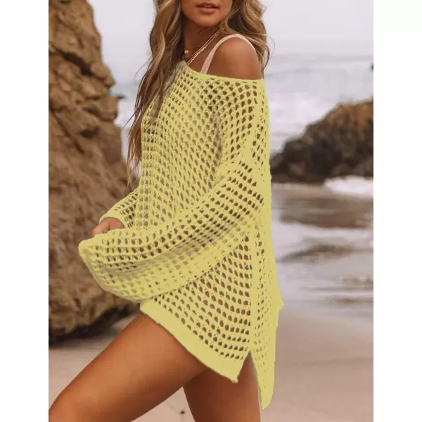 Bsubseach Crochet Cover Ups for Women Sexy Hollow Out Swim Cover Up Knit Summer Outfits