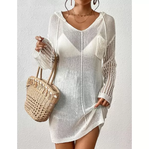 Bsubseach Crochet Coverups for Women Bathing Suit Cover Ups Short Beach Dress Swim Cover Up