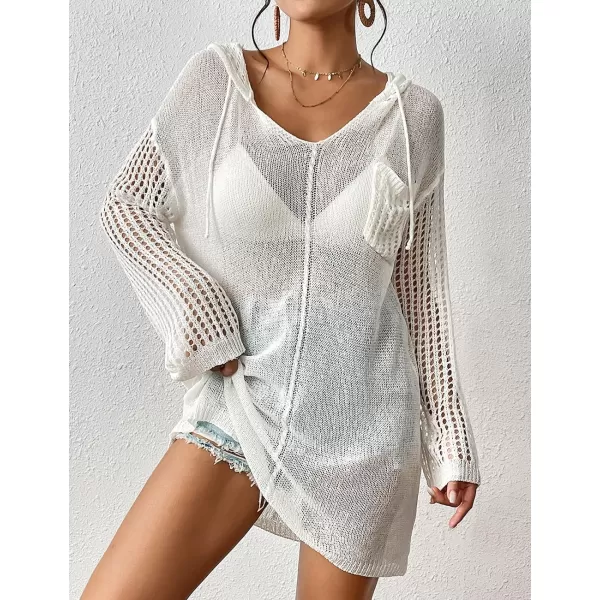 Bsubseach Crochet Coverups for Women Bathing Suit Cover Ups Short Beach Dress Swim Cover Up