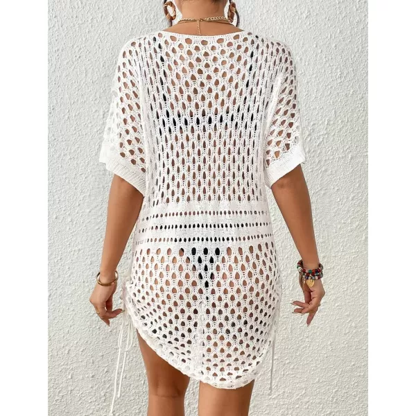 Bsubseach Crochet Coverups for Women Hollow Out Knit Swimsuit Beach Cover Up Dress Summer Outfit