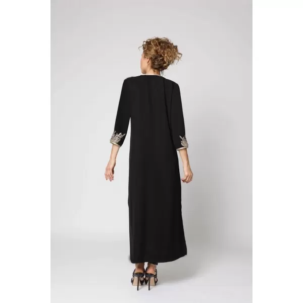 Bsubseach Embroidery Beach Kaftan Dress for Women Short Sleeve Bikini Swimsuit Cover Up