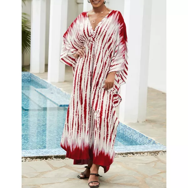 Bsubseach Kaftan Dresses for Women Long Beach Swimsuit Cover Up Plus Size Caftan Summer Cover Ups