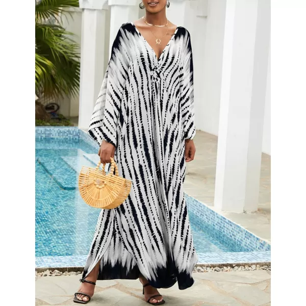 Bsubseach Kaftan Dresses for Women Long Beach Swimsuit Cover Up Plus Size Caftan Summer Cover Ups