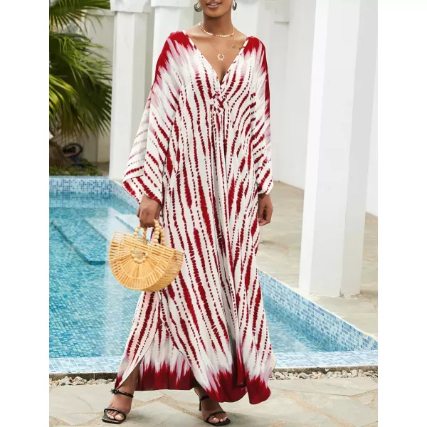 Bsubseach Kaftan Dresses for Women Long Beach Swimsuit Cover Up Plus Size Caftan Summer Cover Ups