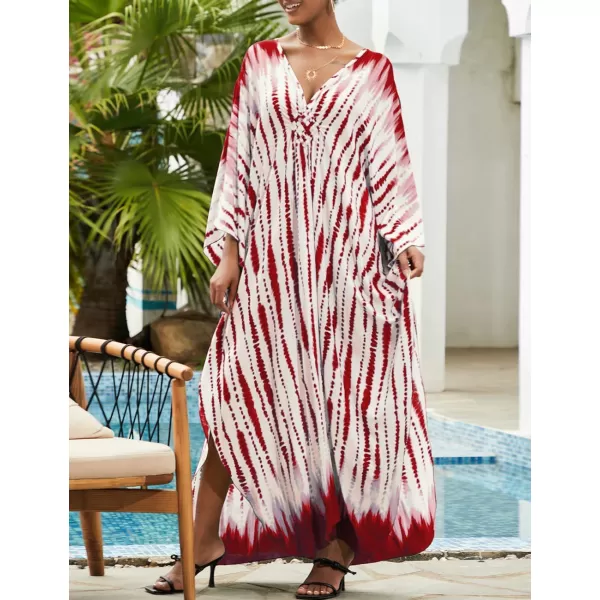 Bsubseach Kaftan Dresses for Women Long Beach Swimsuit Cover Up Plus Size Caftan Summer Cover Ups