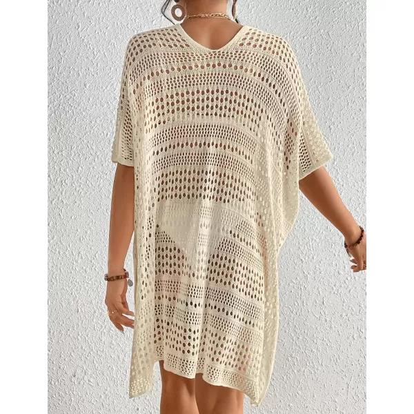 Bsubseach Sexy Hollow Out Swim Cover Up Crochet Swimsuit Bikini Coverup Summer Outfits