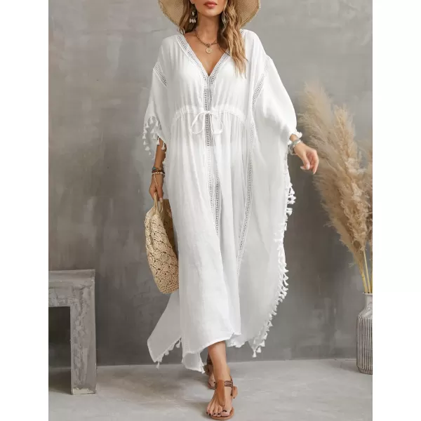 Bsubseach Swimsuit Cover Up for Swimwear Women Kaftan Dress with Drawstring