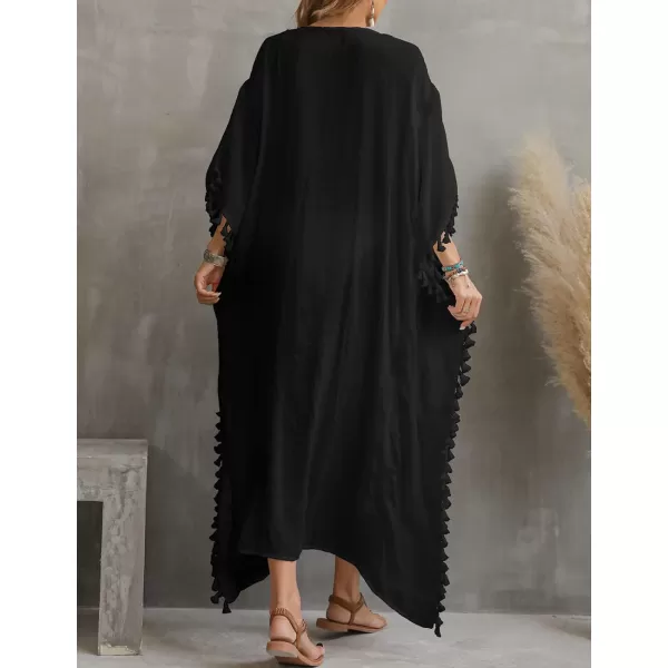 Bsubseach Swimsuit Cover Up for Swimwear Women Kaftan Dress with Drawstring