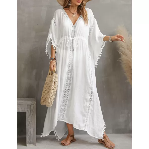Bsubseach Swimsuit Cover Up for Swimwear Women Kaftan Dress with Drawstring