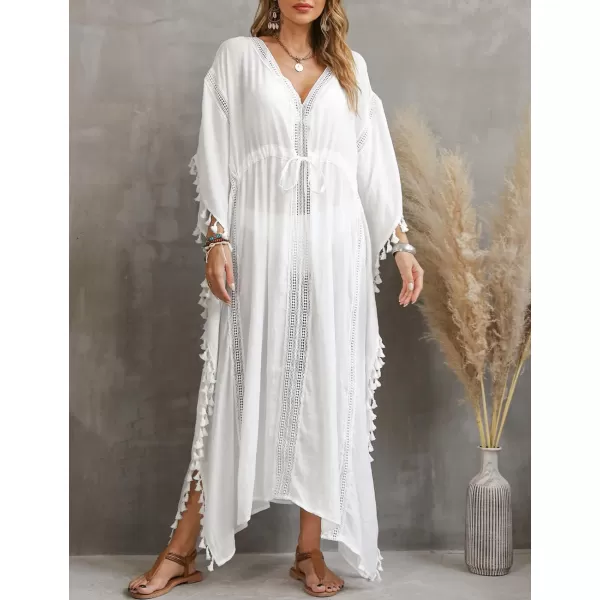 Bsubseach Swimsuit Cover Up for Swimwear Women Kaftan Dress with Drawstring