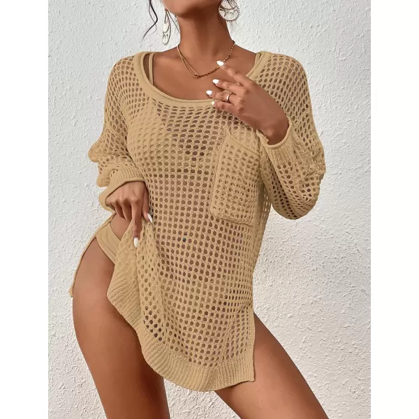 Bsubseach Swimsuit Cover Up for Women Sexy Crochet Tops Knitted Beach Outfits