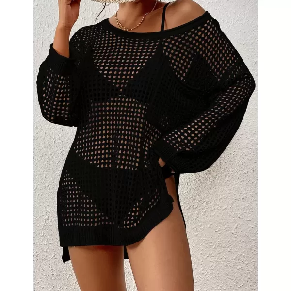Bsubseach Swimsuit Cover Up for Women Sexy Crochet Tops Knitted Beach Outfits