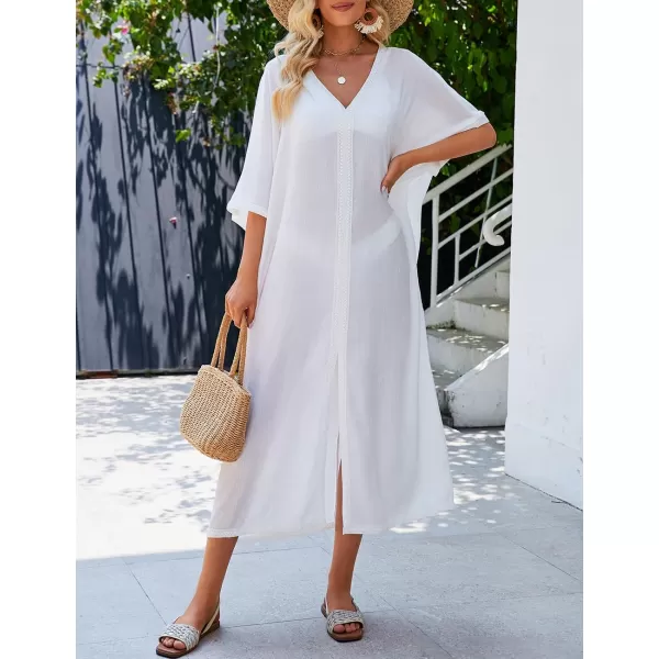 Bsubseach Swimsuit Cover Ups for Women Long Kimono Dress Sheer Kaftan
