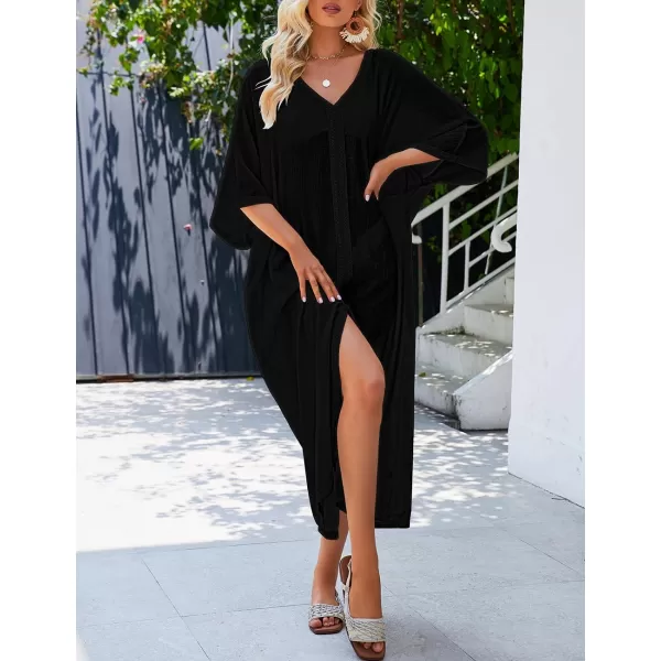 Bsubseach Swimsuit Cover Ups for Women Long Kimono Dress Sheer Kaftan