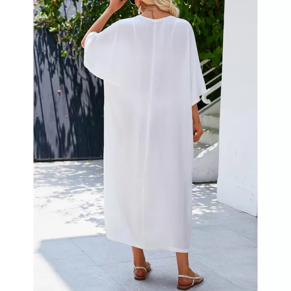 Bsubseach Swimsuit Cover Ups for Women Long Kimono Dress Sheer Kaftan