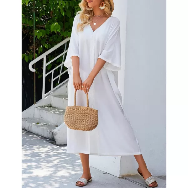 Bsubseach Swimsuit Cover Ups for Women Long Kimono Dress Sheer Kaftan