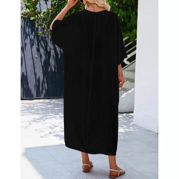 Bsubseach Swimsuit Cover Ups for Women Long Kimono Dress Sheer Kaftan