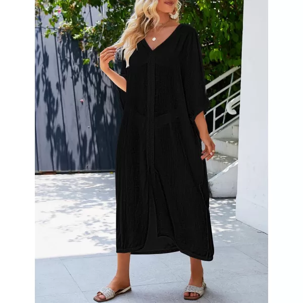Bsubseach Swimsuit Cover Ups for Women Long Kimono Dress Sheer Kaftan