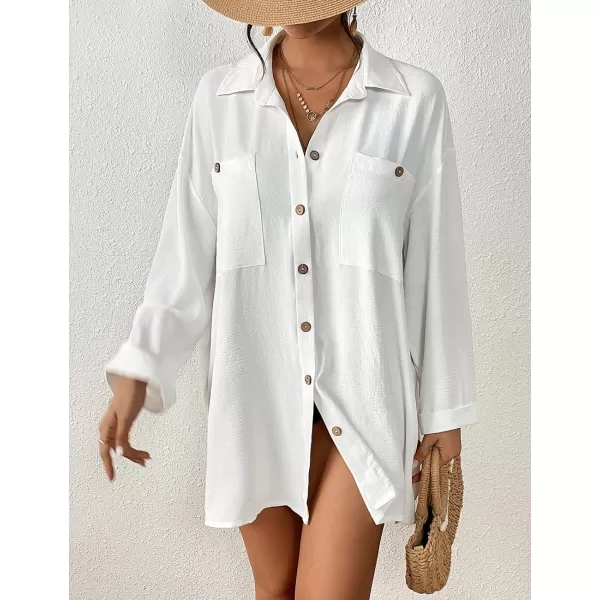 Bsubseach Swimsuit Cover Ups for Women Long Sleeve Bathing Suit Beach Coverup Bikini Swimwear Dress