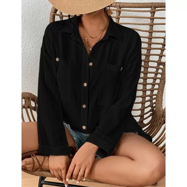 Bsubseach Swimsuit Cover Ups for Women Long Sleeve Bathing Suit Beach Coverup Bikini Swimwear Dress