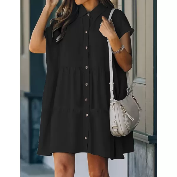 Bsubseach Swimsuit Coverup for Women Button Shirt Casual Dresses Vacation Wear
