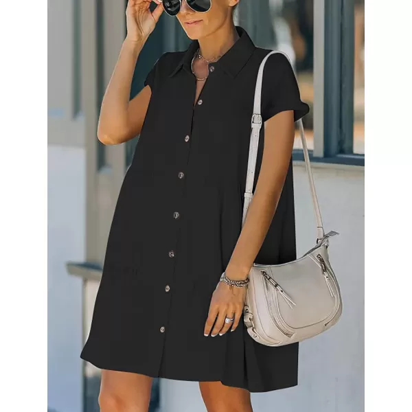 Bsubseach Swimsuit Coverup for Women Button Shirt Casual Dresses Vacation Wear