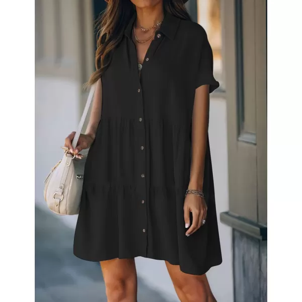 Bsubseach Swimsuit Coverup for Women Button Shirt Casual Dresses Vacation Wear