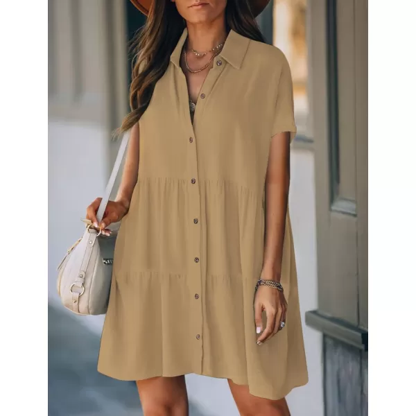 Bsubseach Swimsuit Coverup for Women Button Shirt Casual Dresses Vacation Wear