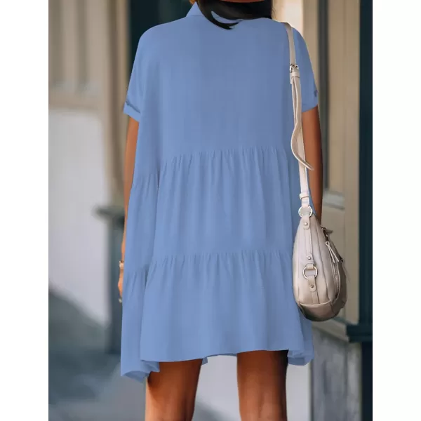 Bsubseach Swimsuit Coverup for Women Button Shirt Casual Dresses Vacation Wear