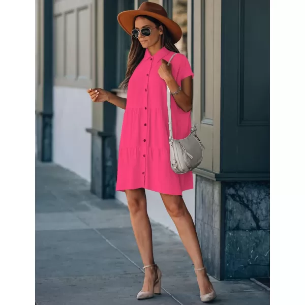 Bsubseach Swimsuit Coverup for Women Button Shirt Casual Dresses Vacation Wear