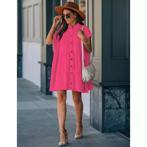 Bsubseach Swimsuit Coverup for Women Button Shirt Casual Dresses Vacation Wear