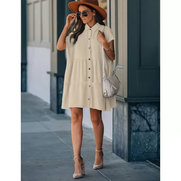 Bsubseach Swimsuit Coverup for Women Button Shirt Casual Dresses Vacation Wear