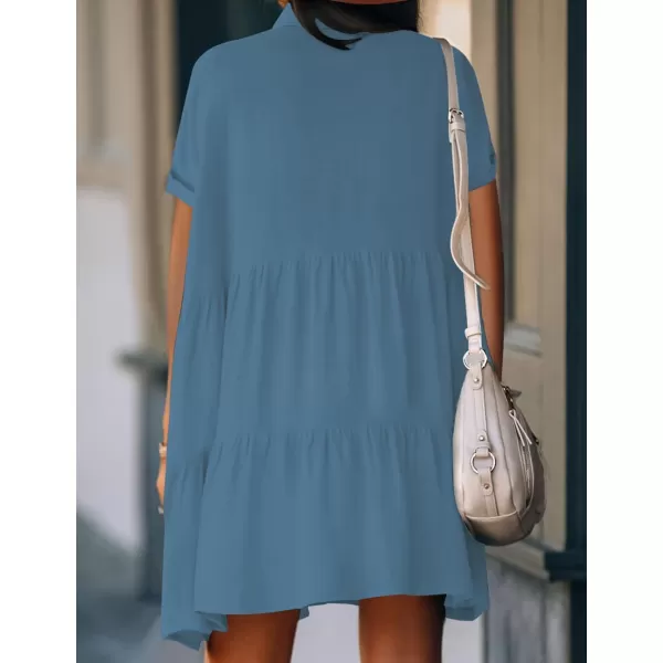 Bsubseach Swimsuit Coverup for Women Button Shirt Casual Dresses Vacation Wear