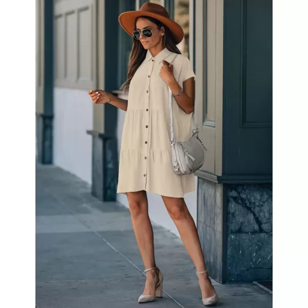 Bsubseach Swimsuit Coverup for Women Button Shirt Casual Dresses Vacation Wear