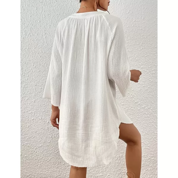 Bsubseach Swimsuit Coverup for Women V Neck Beach Swimwear Cover Up Top Beach Outfits