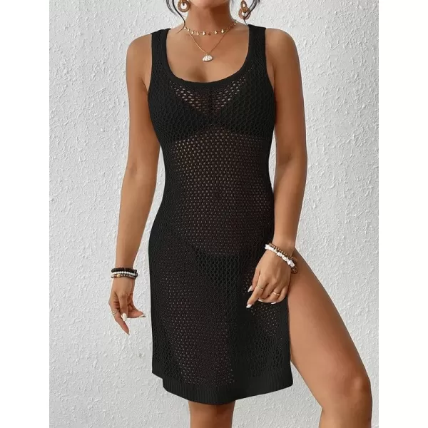 Bsubseach Swimwear Beach Cover Ups for Women Hollow Out Summer Coverups for Bathing Suits