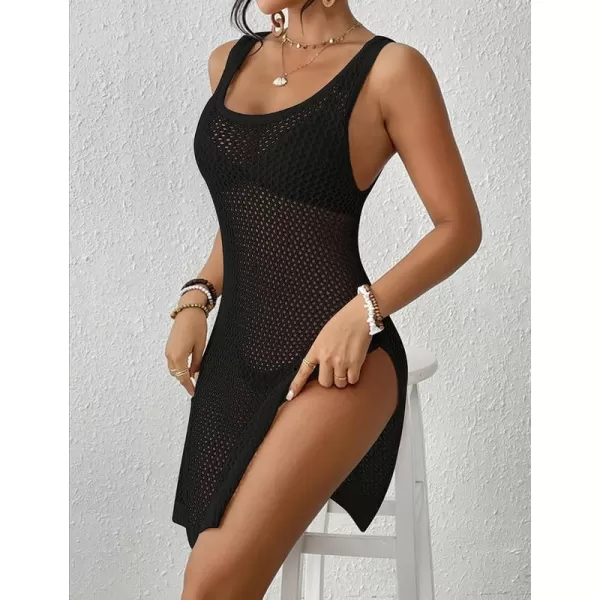 Bsubseach Swimwear Beach Cover Ups for Women Hollow Out Summer Coverups for Bathing Suits