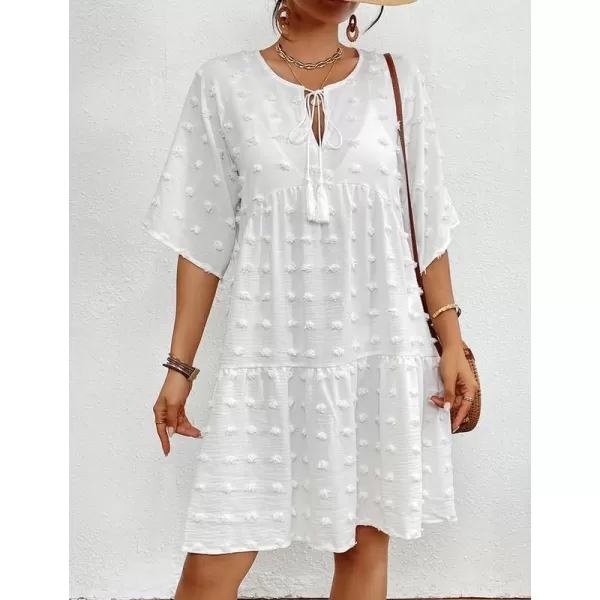 Bsubseach White Bathing Suit Cover Ups for Women Black Swimsuit Coverup Cute Dress