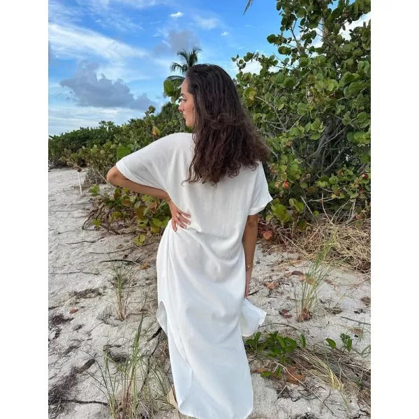 Bsubseach Women Bathing Suit Cover Up Bikini Coverup Button Down Shirt Dress