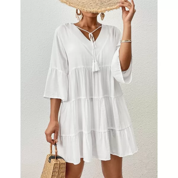 Bsubseach Women Beach Tunic Shirt Cover Up Dress Loose Bathing Suit Coverup