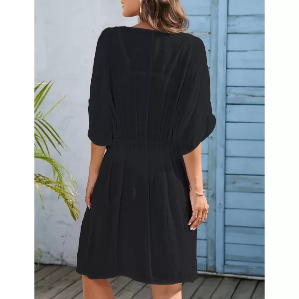 Bsubseach Women Beach Tunic Shirt Cover Up Dress Loose Bathing Suit Coverup