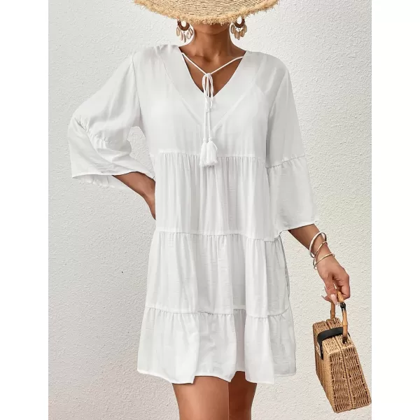 Bsubseach Women Beach Tunic Shirt Cover Up Dress Loose Bathing Suit Coverup