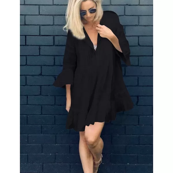 Bsubseach Women Beach Tunic Shirt Cover Up Dress Loose Bathing Suit Coverup