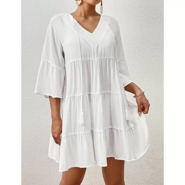 Bsubseach Women Beach Tunic Shirt Cover Up Dress Loose Bathing Suit Coverup