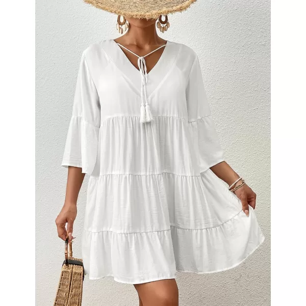 Bsubseach Women Beach Tunic Shirt Cover Up Dress Loose Bathing Suit Coverup