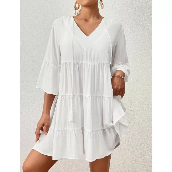 Bsubseach Women Beach Tunic Shirt Cover Up Dress Loose Bathing Suit Coverup