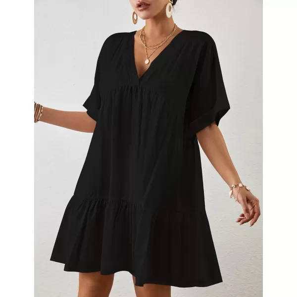 Bsubseach Women Casual Swimsuit Cover Up Blouses Button Down Beach Tunic Dress Bathing Suit Coverup