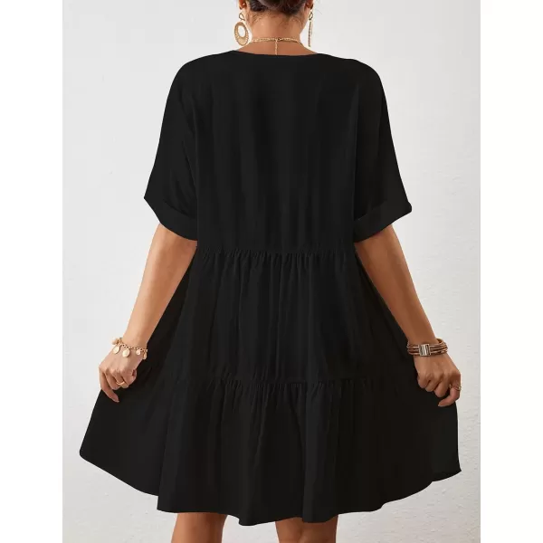 Bsubseach Women Casual Swimsuit Cover Up Blouses Button Down Beach Tunic Dress Bathing Suit Coverup